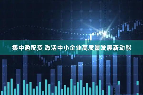 集中盈配资 激活中小企业高质量发展新动能